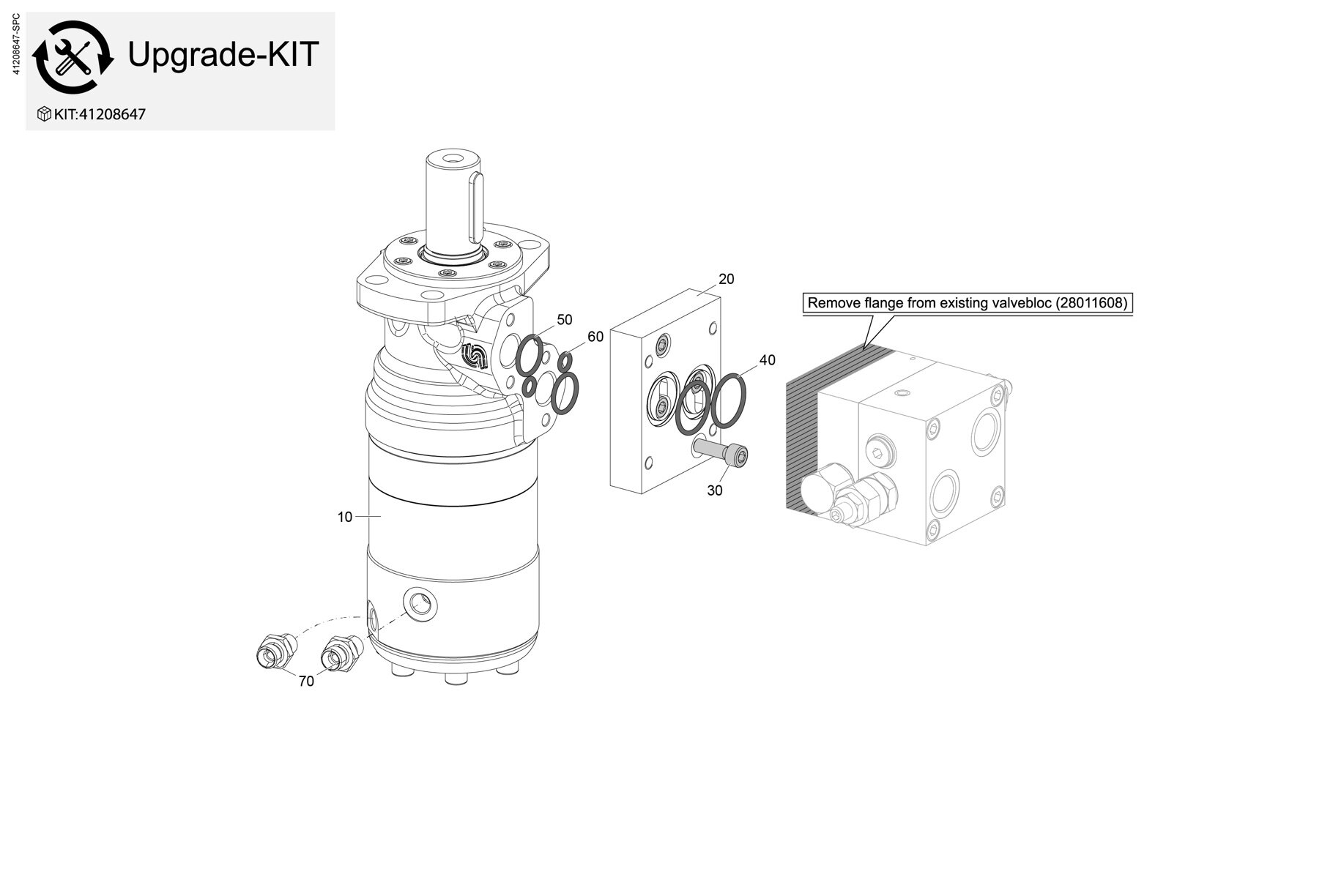 CONVERSION KIT-HYDRAULIC MOTOR