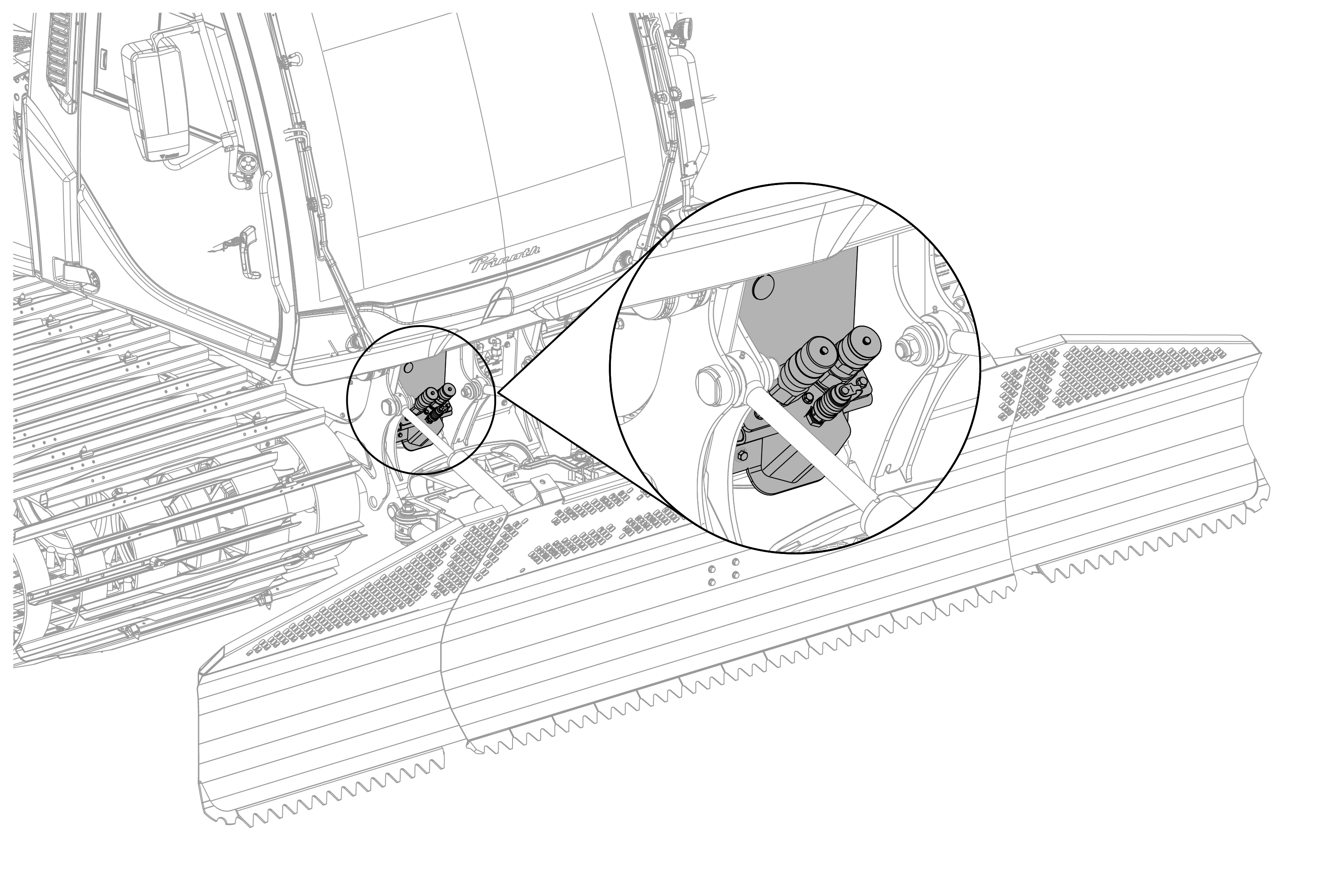 Pré-équipement hydraulique frontal